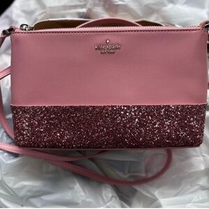 Kate Spade Pink Glitter Crossbody Bag